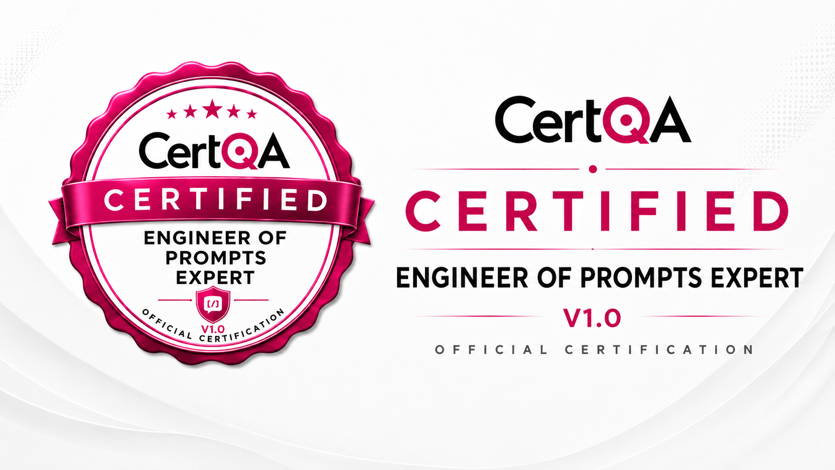 Engineer of Prompts Expert official CertQA certification badge