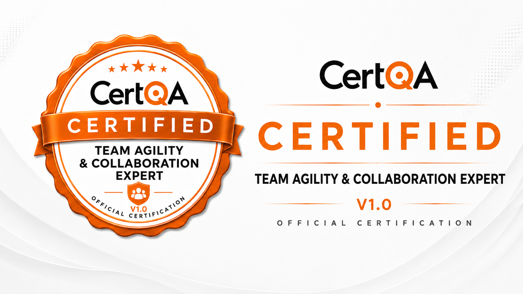 Team Agility & Collaboration Expert official CertQA certification badge
